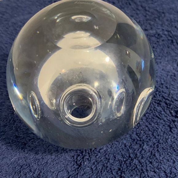 Clear Glass Bubble Vase - Picture 5 of 8
